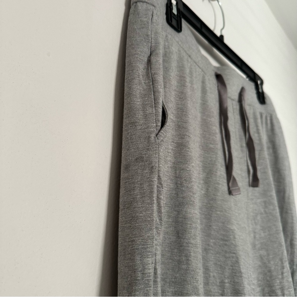 Cozy Earth Bamboo Stretch Knit Pajama Short Heather Grey - Picture 3 of 7
